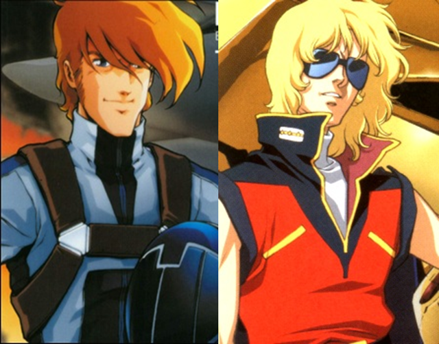 Roy Focker is in Z Gundam played by Char Aznable